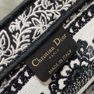 Túi Dior Neverfull Siêu Cấp Nữ Màu Đen Trắng Size 40x27x23cm (2)