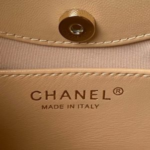 Túi Xách Chanel 31 Nano Mini Siêu Cấp Nữ Màu Cam Size 21x17cm (2)