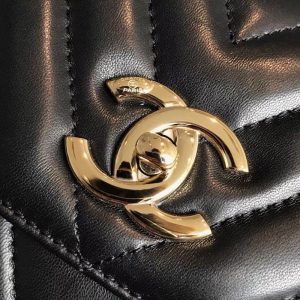 Túi Xách Chanel Trendy Replica 11 Nữ Màu Đen Size 25x17x9cm (2)