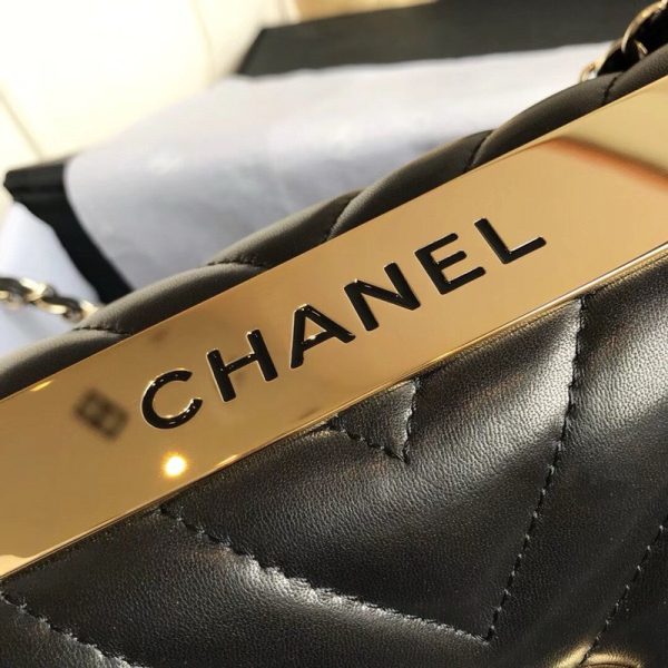 Túi Xách Chanel Trendy Replica 11 Nữ Màu Đen Size 25x17x9cm (2)