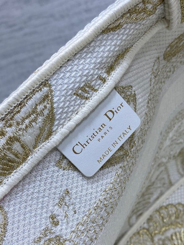 Túi Xách Dior Neverfull Siêu Cấp Nữ Chất Vải Thổ Cẩm Size 40x27x23cm (2)