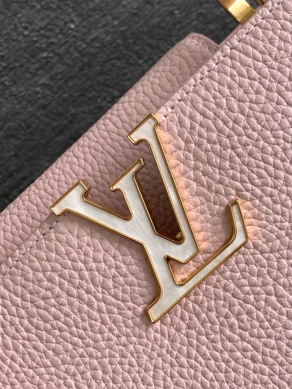 Túi Xách Louis Vuitton LV Capucines BB Nữ Màu Hồng Siêu Cấp 27x18x9cm (2)