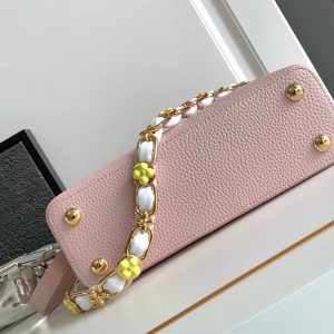 Túi Xách Louis Vuitton LV Capucines BB Nữ Màu Hồng Siêu Cấp 27x18x9cm (2)