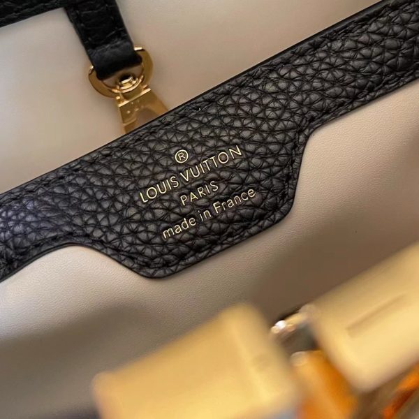 Túi Xách Louis Vuitton LV Capucines Replica 11 Nữ Màu Đen Size 27x21x10cm (2)