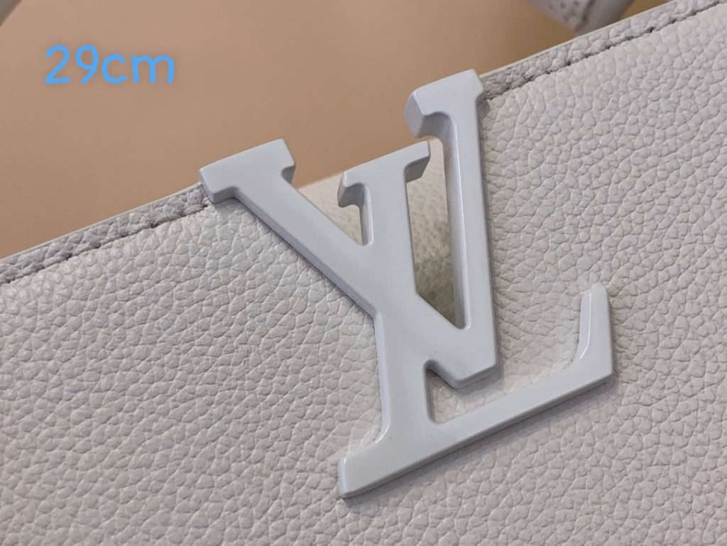 Túi Xách Louis Vuitton LV Capucines Siêu Cấp Nữ Màu Trắng Size 29cm (2)