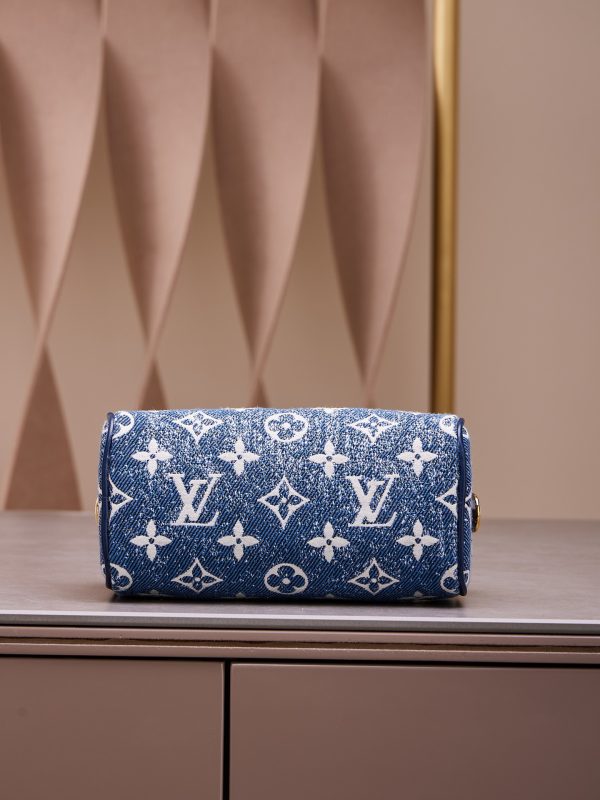 Túi Xách Louis Vuitton LV Speedy Monogram Demin Siêu Cấp 16x10x7 (2)