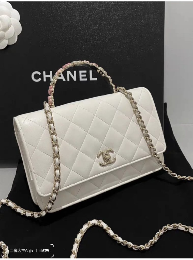 Túi Xách Nữ Chanel Woc Siêu Cấp Màu Trắng Size 19cm (2)
