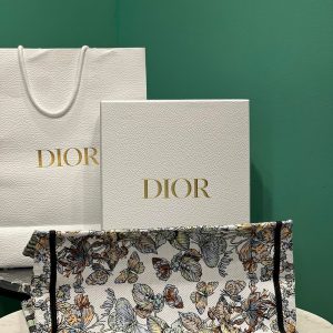 Túi Xách Nữ Dior Book Tote Chất Vải Thêu Like Auth Size 36cm (2)
