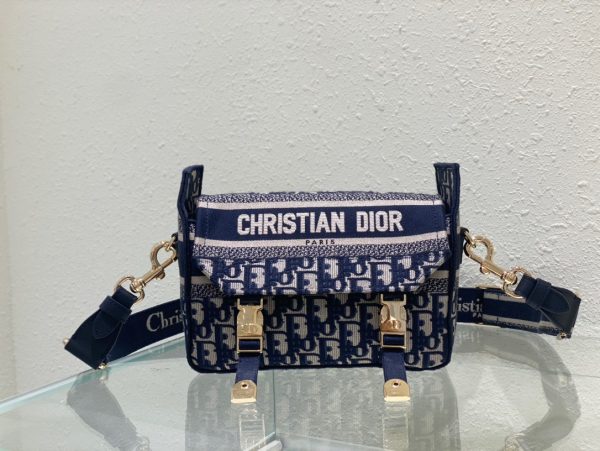 Túi Xách Nữ Dior Camp Hoạ Tiết Canvas Siêu Cấp 25x15x8cm (2)