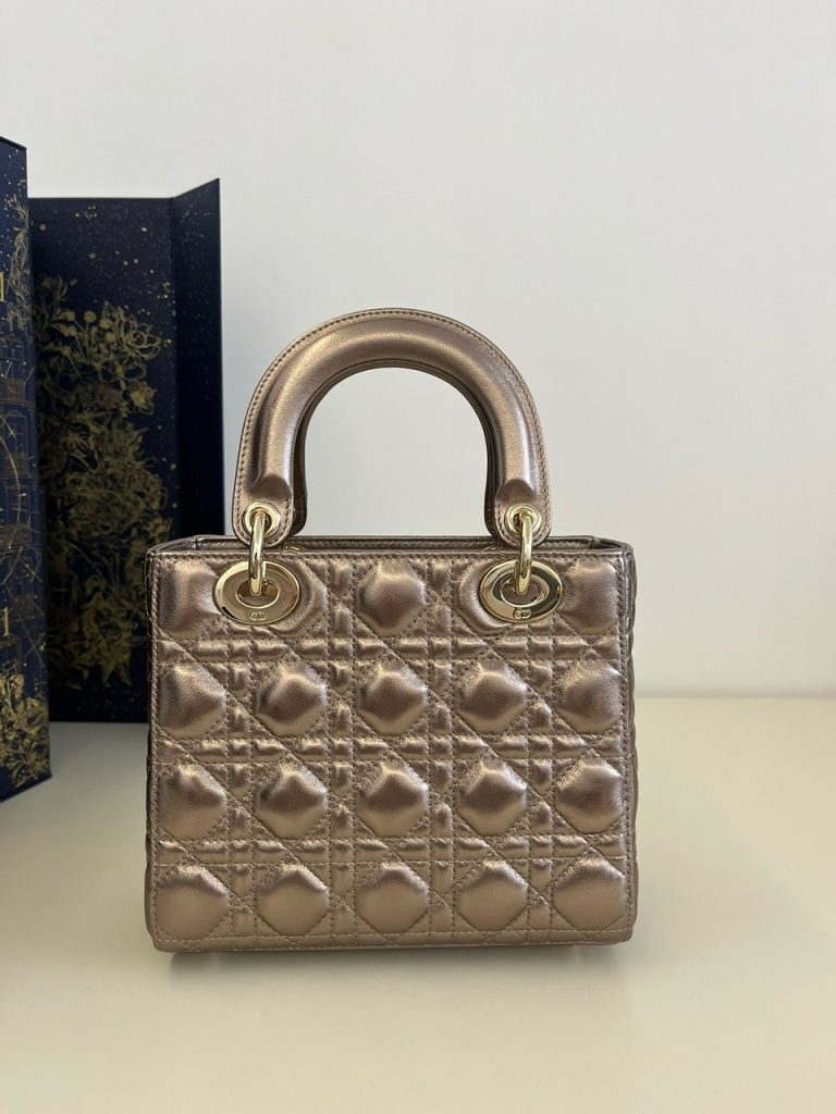 Túi Xách Nữ Dior Lady Chất Da Bóng Mịn Siêu Cấp Size 20x16 (2)