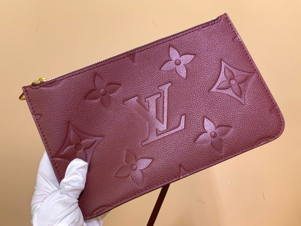 Túi Xách Nữ Hàng Hiệu Louis Vuitton LV Never Full Màu Đỏ Mận 32x29x17cm (2)