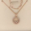Vòng Cổ Chopard Happy Nữ Đính Kim Cương Vàng Hồng 18K Tuỳ Chỉnh (2)