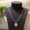 Vòng Cổ Nữ Bvlgari Đầu Rắn Chế Tác Vàng Trắng 18K Đính Kim Cương (2)