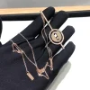 Vòng Cổ Nữ Messika Lucky Move Chế Tác Vàng Hồng 18K Đính Kim Cương (2)