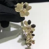 Vòng Tay Nữ Van Cleef & Arpels Alhambra Tuỳ Chỉnh Vàng 18K Đính Kim Cương (2)