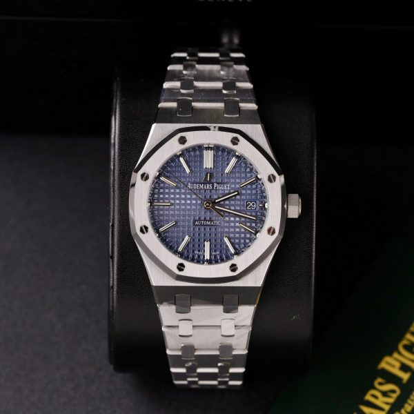 Đồng Hồ Audemars Piguet Royal Oak 15450ST Fake 11 Mặt Xanh 37mm (2)