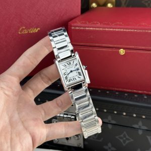 Đồng Hồ Cartier Replica 11 Tank Solo Dây Da Cọc Số La Mã AF Factory 22.5×33 (1)