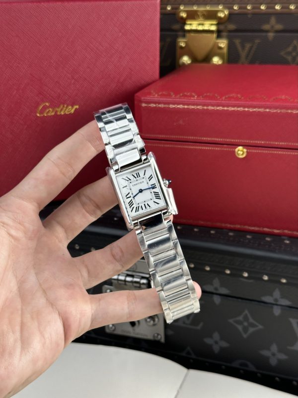 Đồng Hồ Cartier Replica 11 Tank Solo Dây Da Cọc Số La Mã AF Factory 22.5×33 (1)