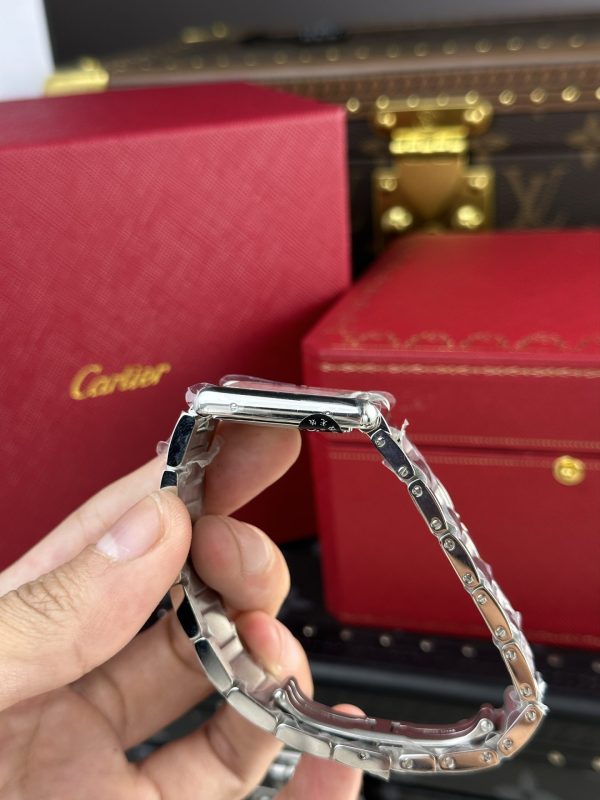 Đồng Hồ Cartier Replica 11 Tank Solo Dây Da Cọc Số La Mã AF Factory 22.5×33 (1)