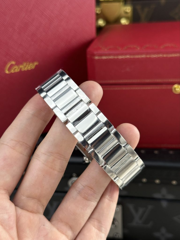 Đồng Hồ Cartier Replica 11 Tank Solo Dây Da Cọc Số La Mã AF Factory 22.5×33 (1)