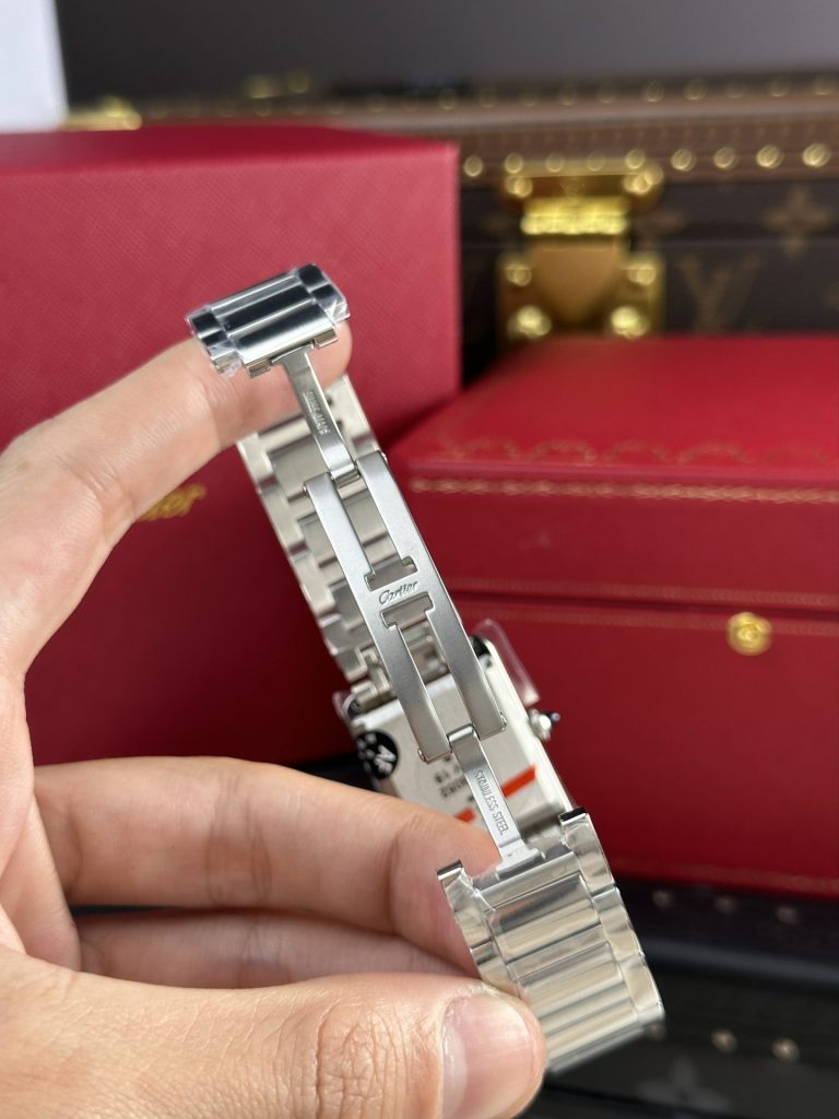 Đồng Hồ Cartier Replica 11 Tank Solo Dây Da Cọc Số La Mã AF Factory 22.5×33 (1)