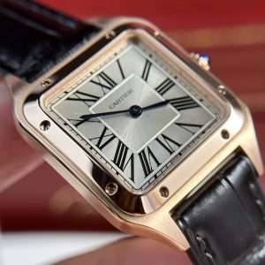 Đồng Hồ Cartier Santos Dumont Màu Vàng Hồng Rep 11 Nhà Máy F1