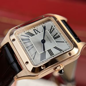 Đồng Hồ Cartier Santos Dumont Màu Vàng Hồng Rep 11 Nhà Máy F1