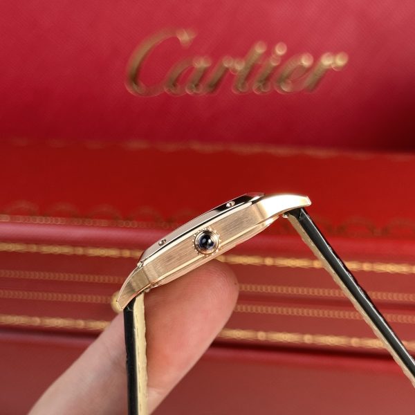 Đồng Hồ Cartier Santos Dumont Màu Vàng Hồng Rep 11 Nhà Máy F1