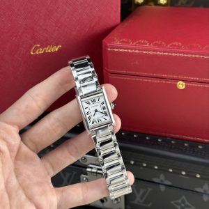 Đồng Hồ Cartier Tank Solo Replica 11 Dây Kim Loại AF Factory 22x29 (1)