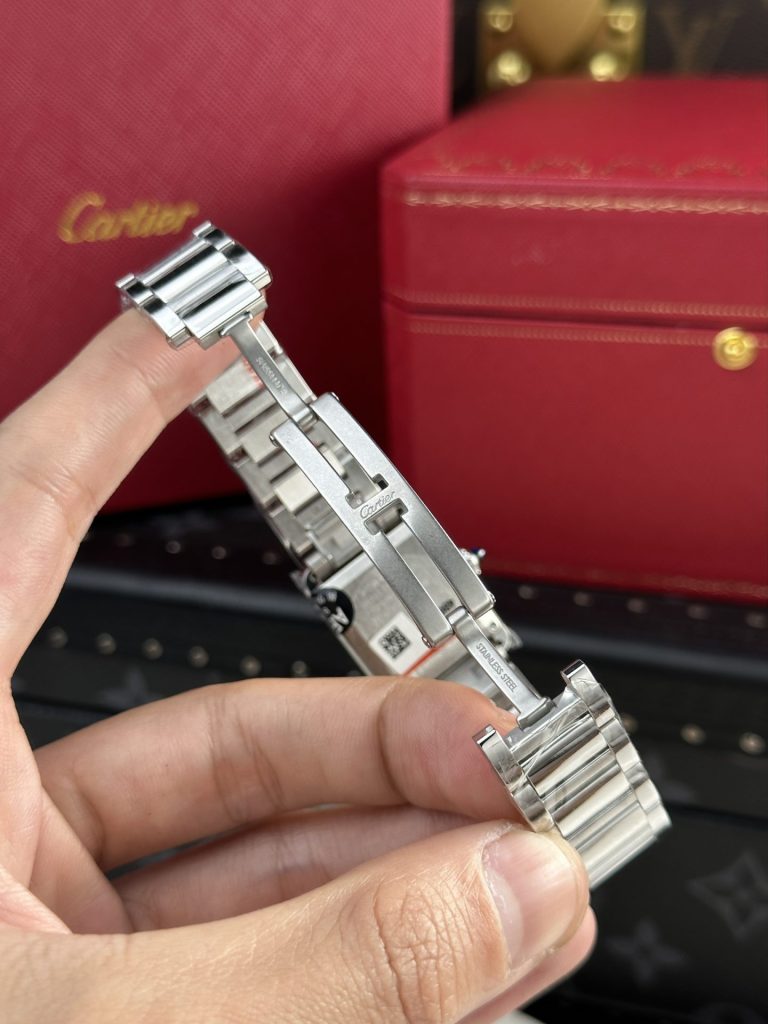 Đồng Hồ Cartier Tank Solo Replica 11 Dây Kim Loại AF Factory 22x29 (1)