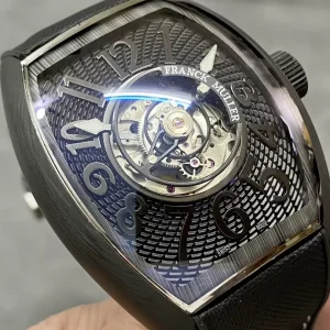 Đồng Hồ Franck Muller Grand Central Tourbillon Vỏ Carbon Chế Tác 45mm (1)