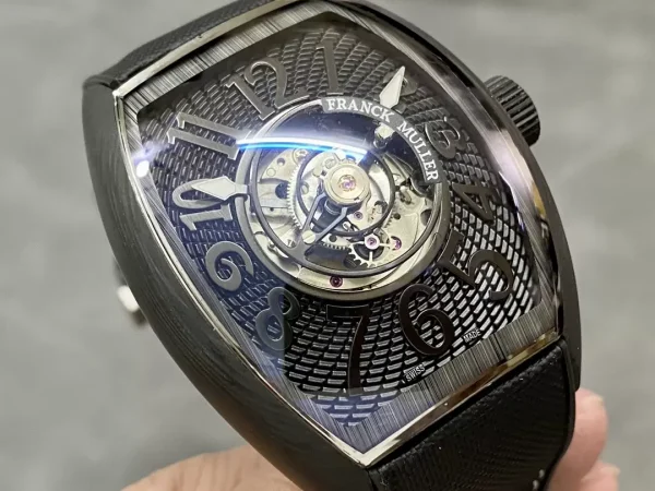 Đồng Hồ Franck Muller Grand Central Tourbillon Vỏ Carbon Chế Tác 45mm (1)