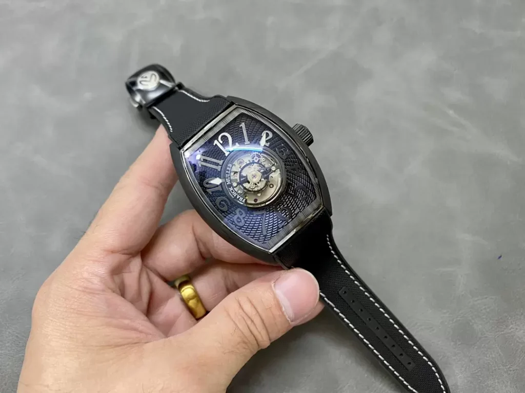 Đồng Hồ Franck Muller Grand Central Tourbillon Vỏ Carbon Chế Tác 45mm (1)