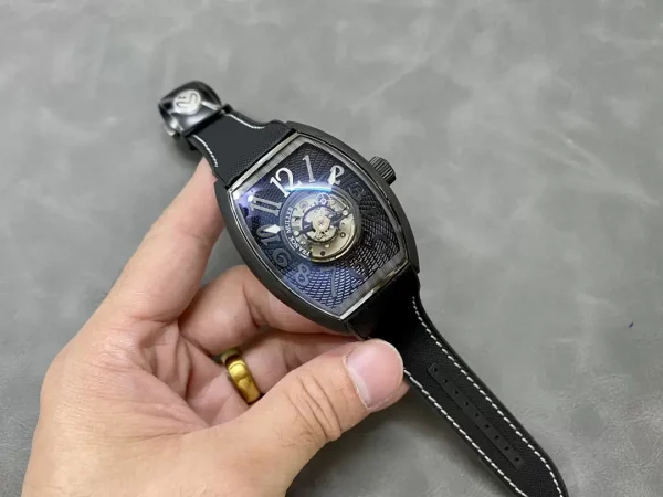 Đồng Hồ Franck Muller Grand Central Tourbillon Vỏ Carbon Chế Tác 45mm (1)