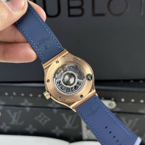 Đồng Hồ Hublot Classic Fusion King Gold Chế Tác Màu Xanh JJF 2024 38mmm (9)