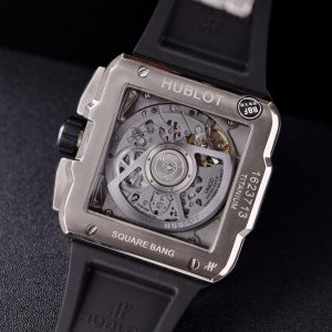 Đồng Hồ Hublot Square Bang Unico Titanium Rep 11 Đính Kim Cương Moissanite 42mm (1)