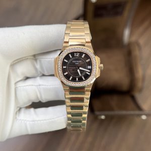 Đồng Hồ Patek Philippe Nautilus 7010 Nữ Đính Đá Máy Pin 32mm (4)