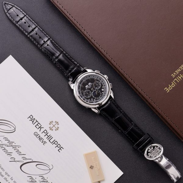 Đồng Hồ Patek Phillipe Rep 11 Perpetal Calendar 5270 Màu Đen Dây Da 41mm (2)