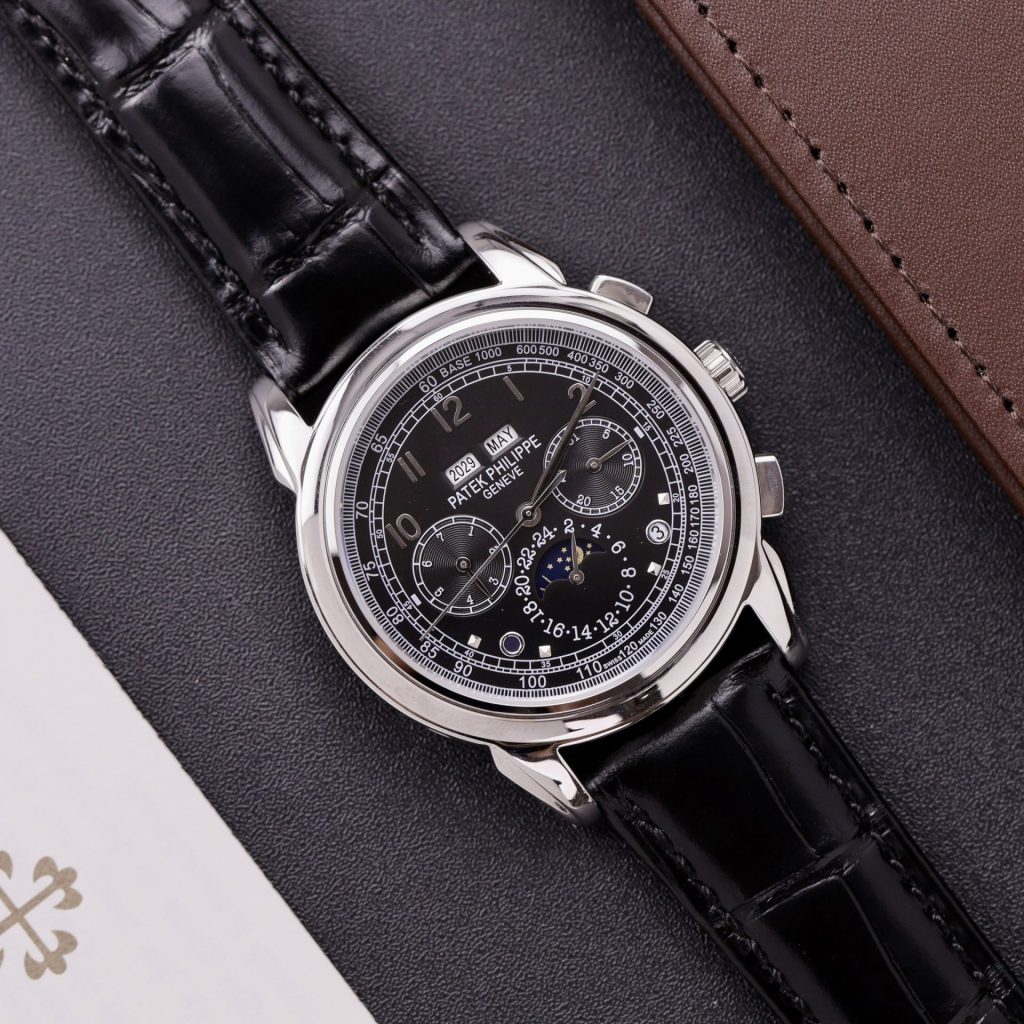 Đồng Hồ Patek Phillipe Rep 11 Perpetal Calendar 5270 Màu Đen Dây Da 41mm (2)