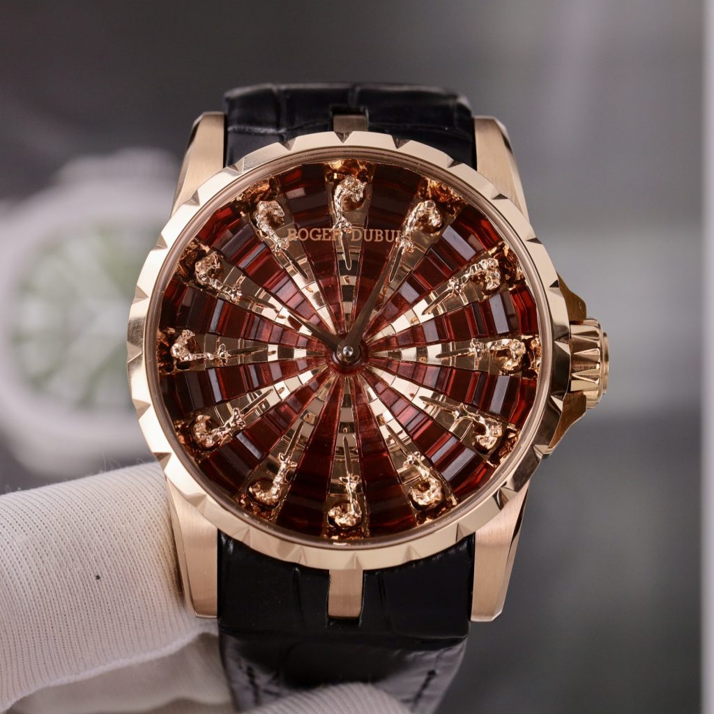 Đồng Hồ Roger Dubuis Replica 11 Excalibur Knights Of The Round RDDBEX 0785 Màu Đỏ 45mm (2)