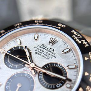 Đồng Hồ Rolex Chế Tác Mặt Thiên Thạch Tinh Chỉnh Trọng Lượng 120gram Daytona M116515LN Vàng Hồng 40mm (1)