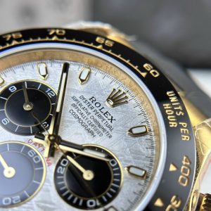 Đồng Hồ Rolex Chế Tác Mặt Thiên Thạch Tinh Chỉnh Trọng Lượng 120gram Daytona M116518LN Dây Cao Su 40mm (1)