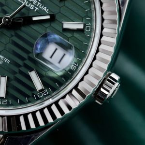 Đồng Hồ Rolex DateJust 126334 Mặt Motif Màu Xanh Lá Cây VSF 41mm (6)