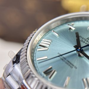 Đồng Hồ Rolex Day-Date 228236 Chế Tác 185gram Replica 11 Mặt Xanh Băng Nhà Máy QF 40mm (2)