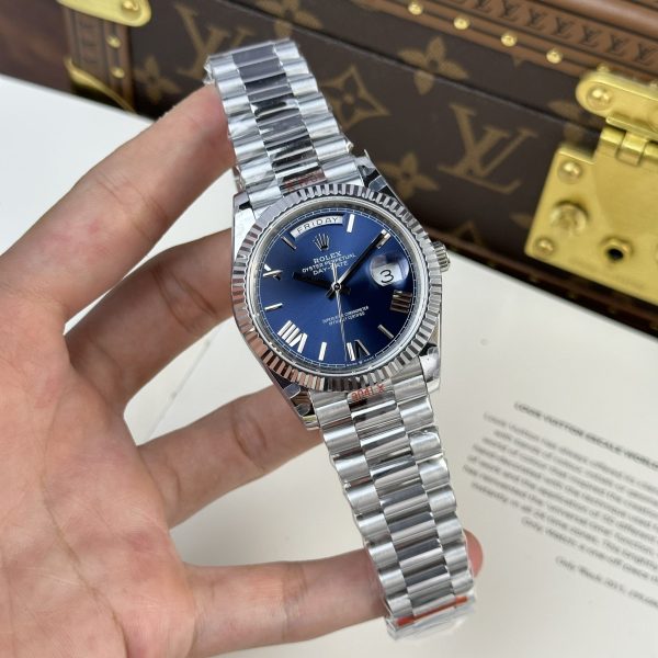 Đồng Hồ Rolex Day-Date 228236 Replica 11 Tinh Chỉnh 185gram Mặt Xanh Dương 40mm (2)