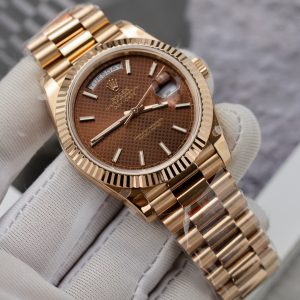 Đồng Hồ Rolex Day-Date Chế Tác Mặt Chocolate Nhà Máy GM V3 40mm (1)