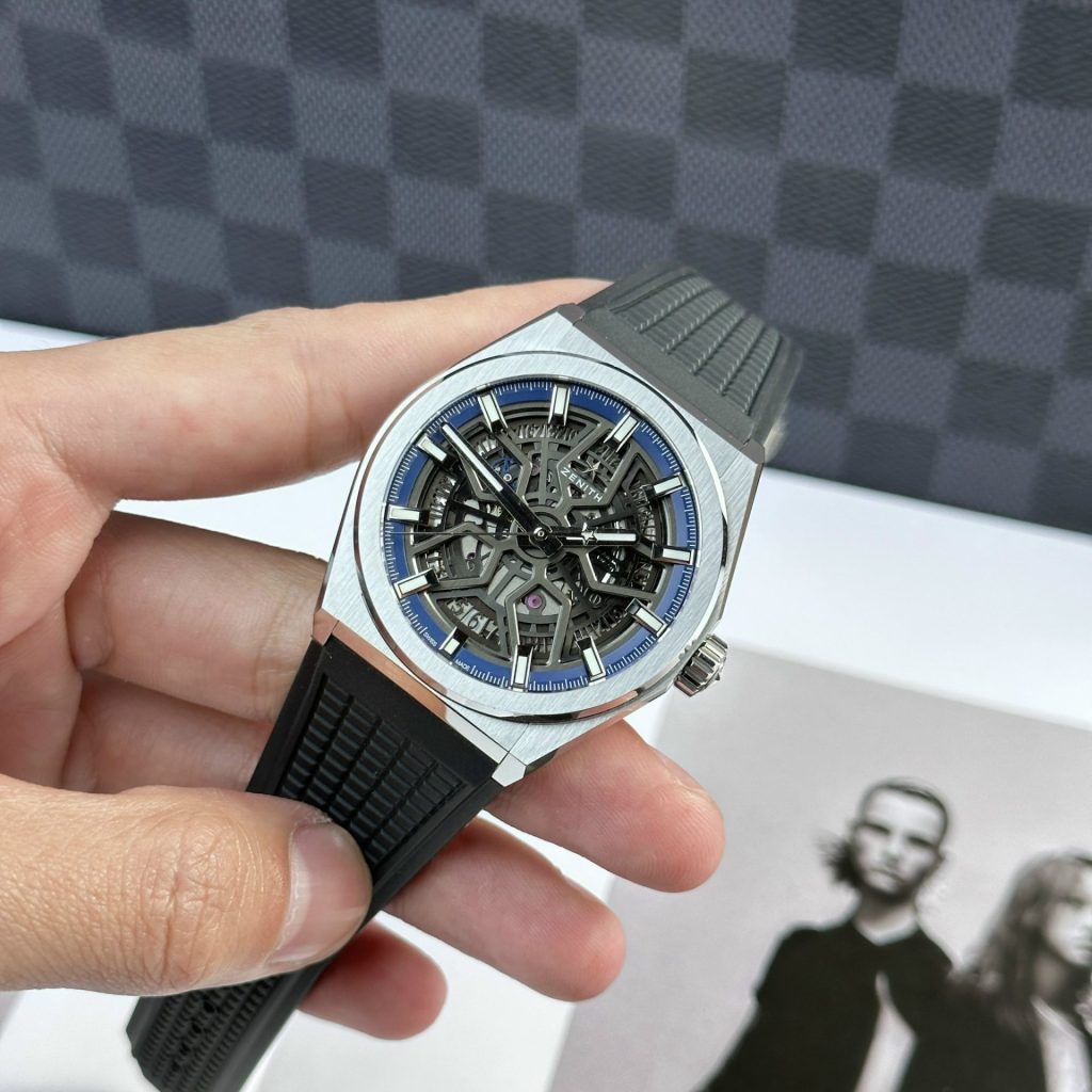 Đồng Hồ Zenith Defy Classic Replica 11 Nam Dây Cao Su LF Factory 41mm (1)