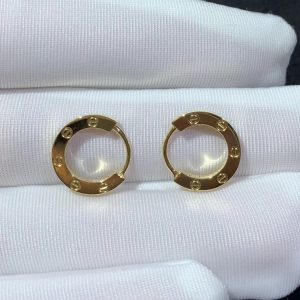 Bông Tai Nữ Cartier Love Chế Tác Vàng 18K (2)