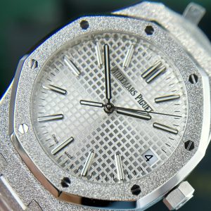 Đồng Hồ Audemars Piguet Royal Oak 15500ST Frosted Gold Mặt Trắng APS 41mm (5)