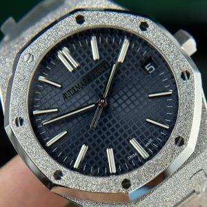 Đồng Hồ Audemars Piguet Royal Oak 15500ST Frosted Gold Mặt Xanh APS 41mm (6)